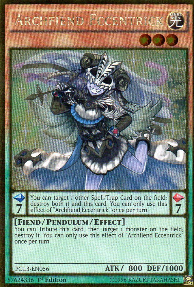 Archfiend Eccentrick [PGL3-EN056] Gold Rare | Galaxy Games LLC