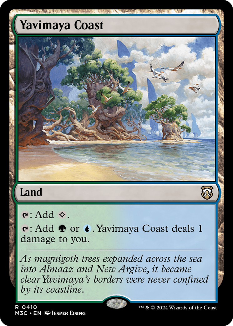 Yavimaya Coast (Ripple Foil) [Modern Horizons 3 Commander] | Galaxy Games LLC