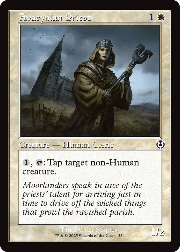 Avacynian Priest (Retro Frame) [Innistrad Remastered] | Galaxy Games LLC