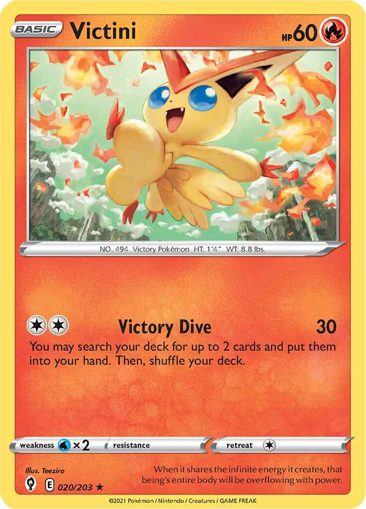 Victini (020/203) [Sword & Shield: Evolving Skies] | Galaxy Games LLC