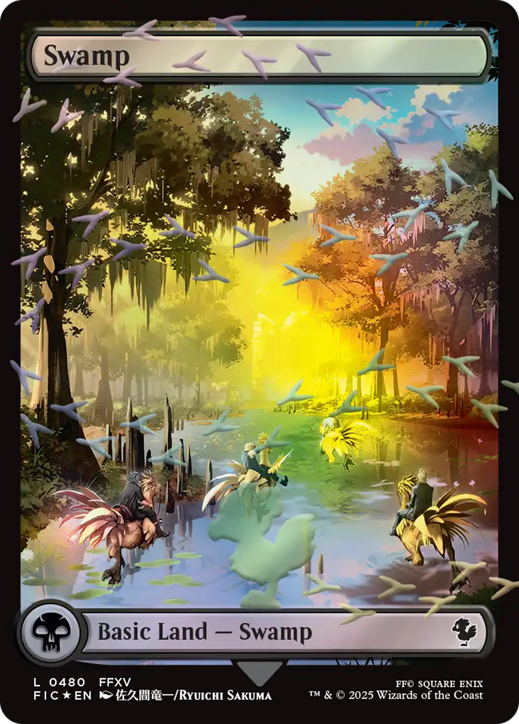 Swamp (Chocobo Track Foil) [FINAL FANTASY Commander] | Galaxy Games LLC