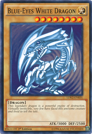 Blue-Eyes White Dragon (Version 2) [LDK2-ENK01] Common | Galaxy Games LLC