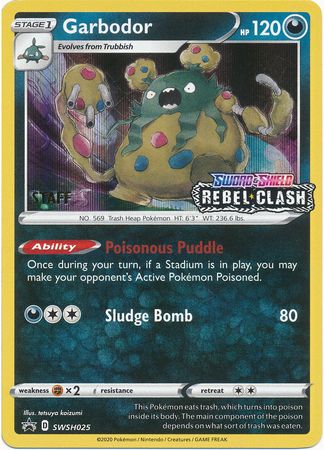 Garbodor (SWSH025) (Staff Prerelease Promo) [Sword & Shield: Black Star Promos] | Galaxy Games LLC