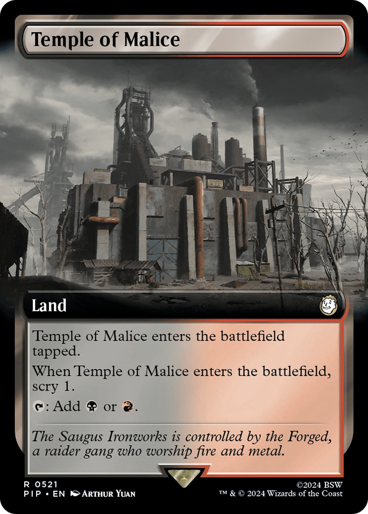 Temple of Malice (Extended Art) [Fallout] | Galaxy Games LLC