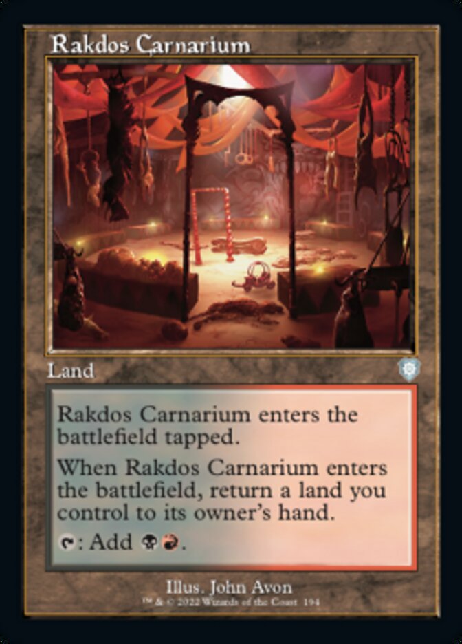 Rakdos Carnarium (Retro) [The Brothers' War Commander] | Galaxy Games LLC