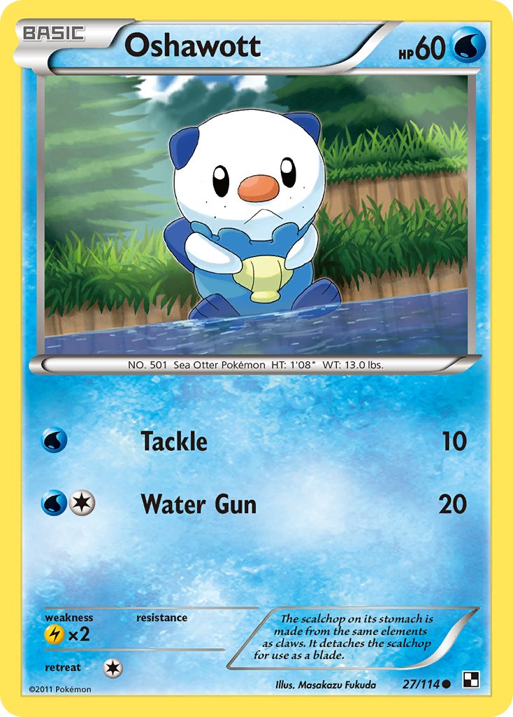 Oshawott (27/114) [Alternate Art Promos] | Galaxy Games LLC