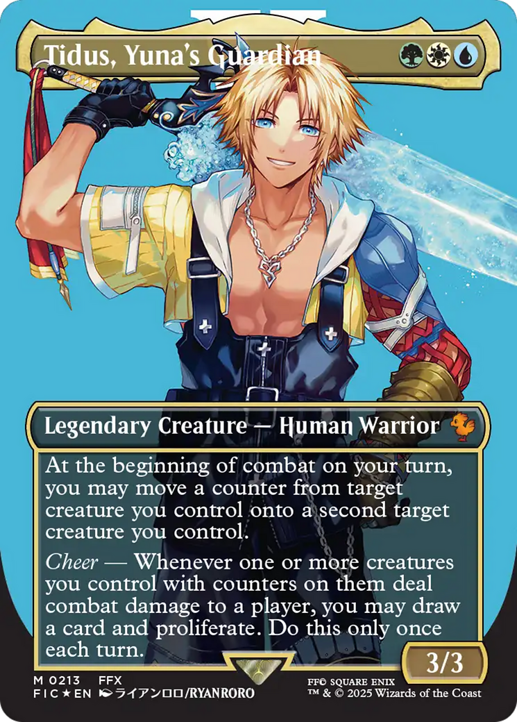 Tidus, Yuna's Guardian (Borderless) (Surge Foil) [FINAL FANTASY Commander] | Galaxy Games LLC