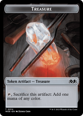 Treasure // Food (0010) Double-Sided Token [Wilds of Eldraine Tokens] | Galaxy Games LLC