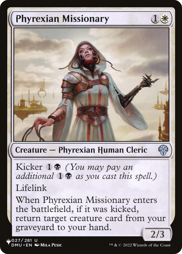 Phyrexian Missionary [The List] | Galaxy Games LLC