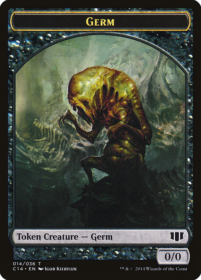 Stoneforged Blade // Germ Double-Sided Token [Commander 2014 Tokens] | Galaxy Games LLC