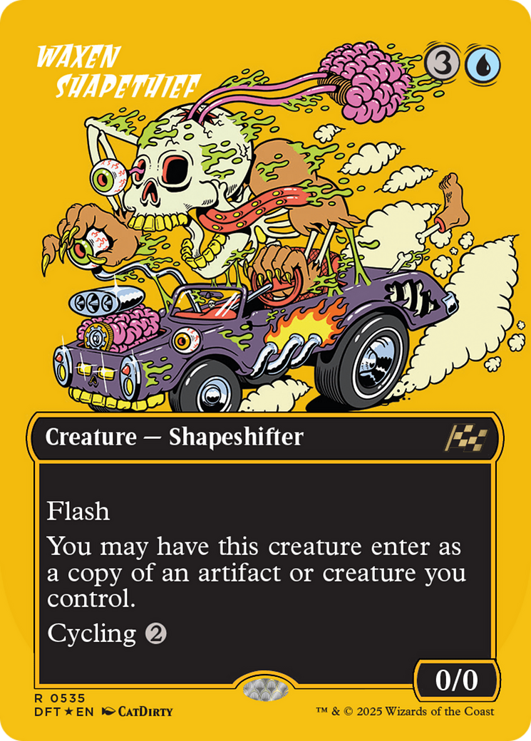 Waxen Shapethief (Borderless) (First-Place Foil) [Aetherdrift] | Galaxy Games LLC