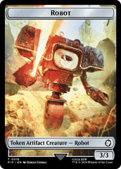 Radiation // Robot Double-Sided Token [Fallout Tokens] | Galaxy Games LLC