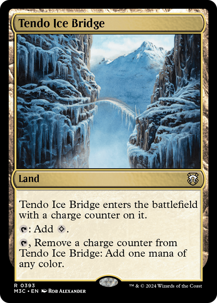 Tendo Ice Bridge (Ripple Foil) [Modern Horizons 3 Commander] | Galaxy Games LLC