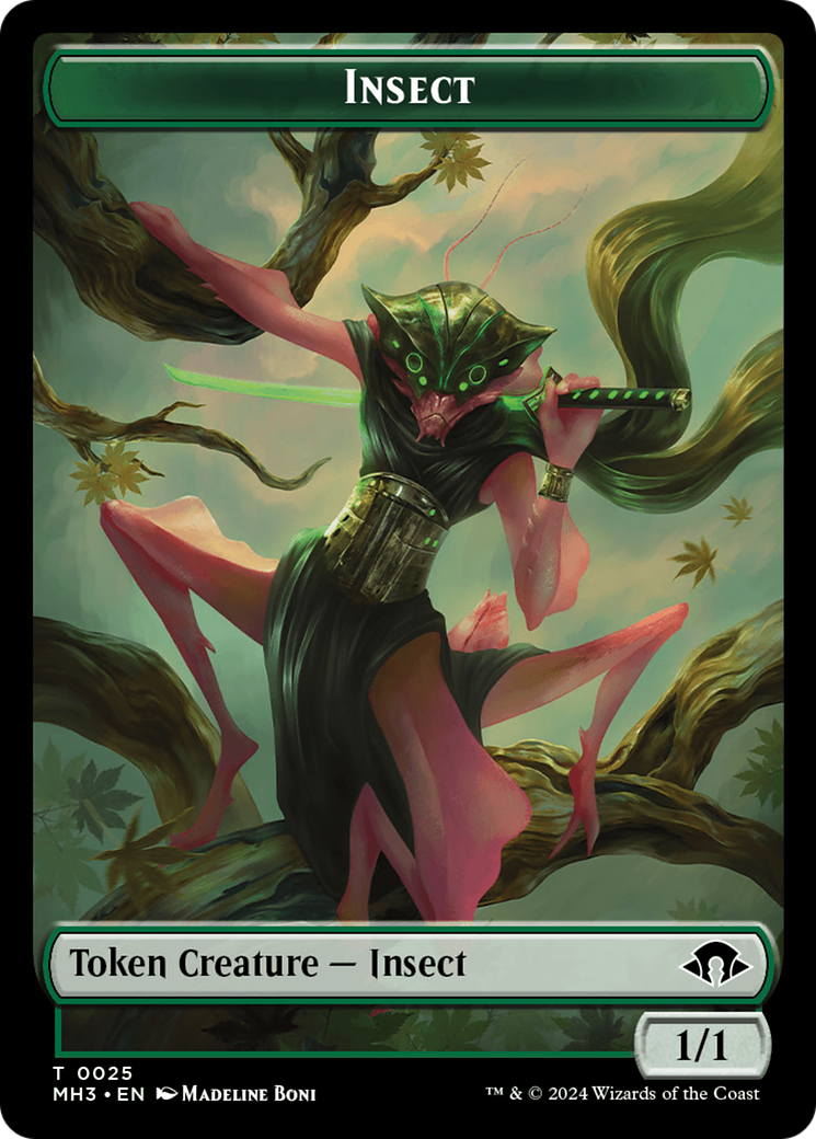 Insect Token (0025) [Modern Horizons 3 Tokens] | Galaxy Games LLC