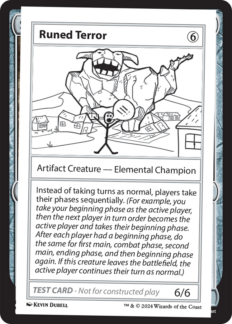 Runed Terror [Mystery Booster 2 Playtest Cards] | Galaxy Games LLC