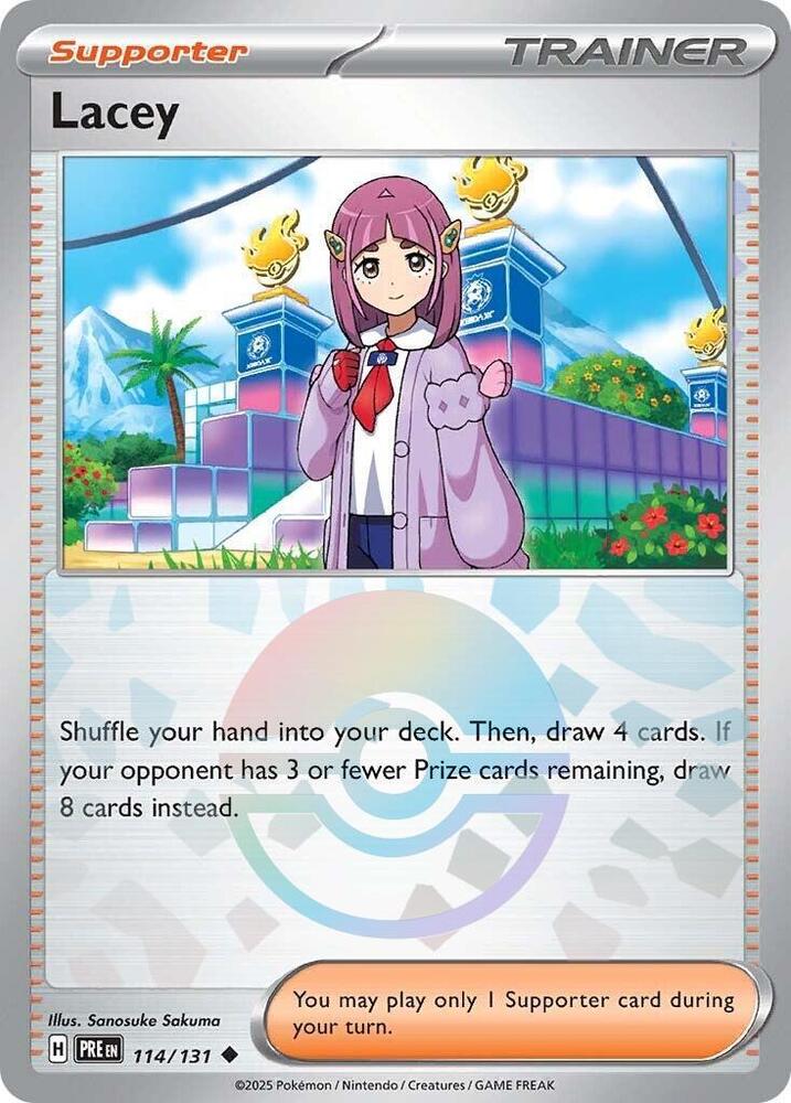 Lacey (114/131) (Poke Ball Pattern) [Scarlet & Violet: Prismatic Evolutions] | Galaxy Games LLC