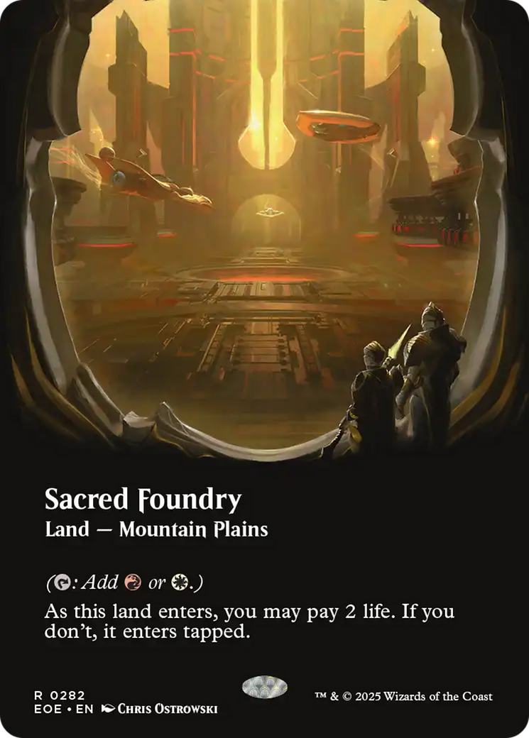 Sacred Foundry (Borderless) [Edge of Eternities] | Galaxy Games LLC