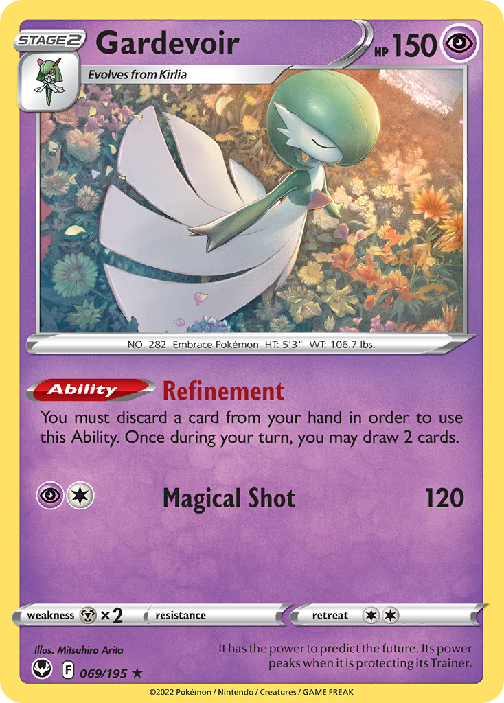 Gardevoir (069/195) (Theme Deck Exclusive) [Sword & Shield: Silver Tempest] | Galaxy Games LLC