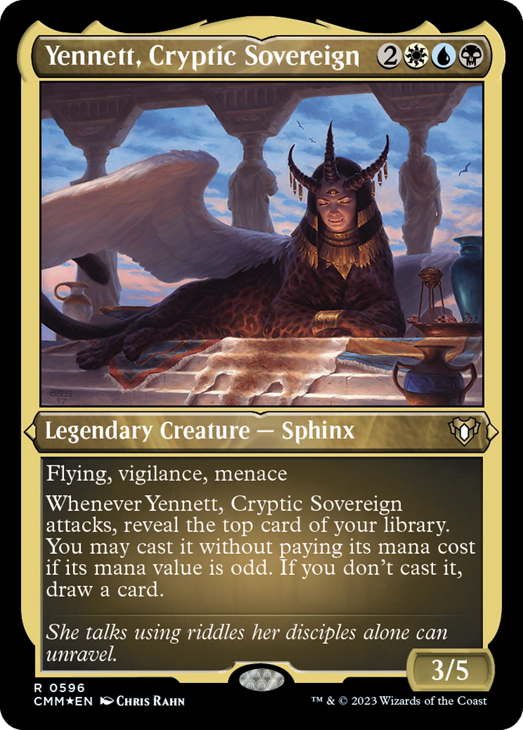 Yennett, Cryptic Sovereign (Foil Etched) [Commander Masters] | Galaxy Games LLC