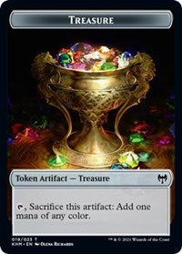 Treasure // Demon Berserker Double-Sided Token [Kaldheim Tokens] | Galaxy Games LLC