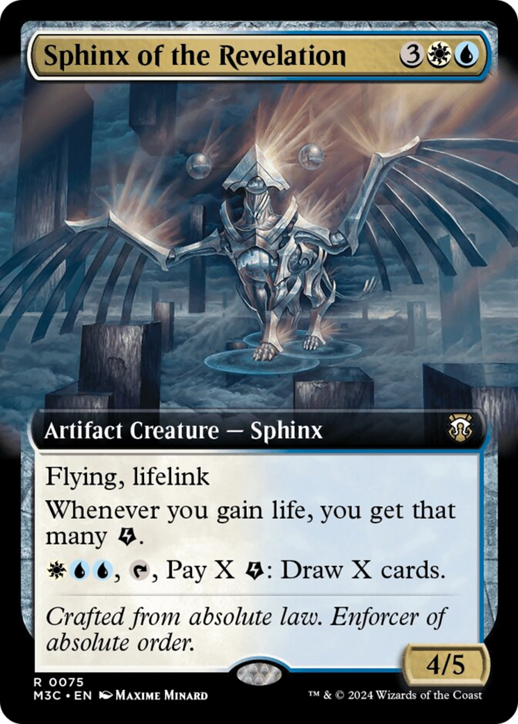 Sphinx of the Revelation (Extended Art) (Ripple Foil) [Modern Horizons 3 Commander] | Galaxy Games LLC