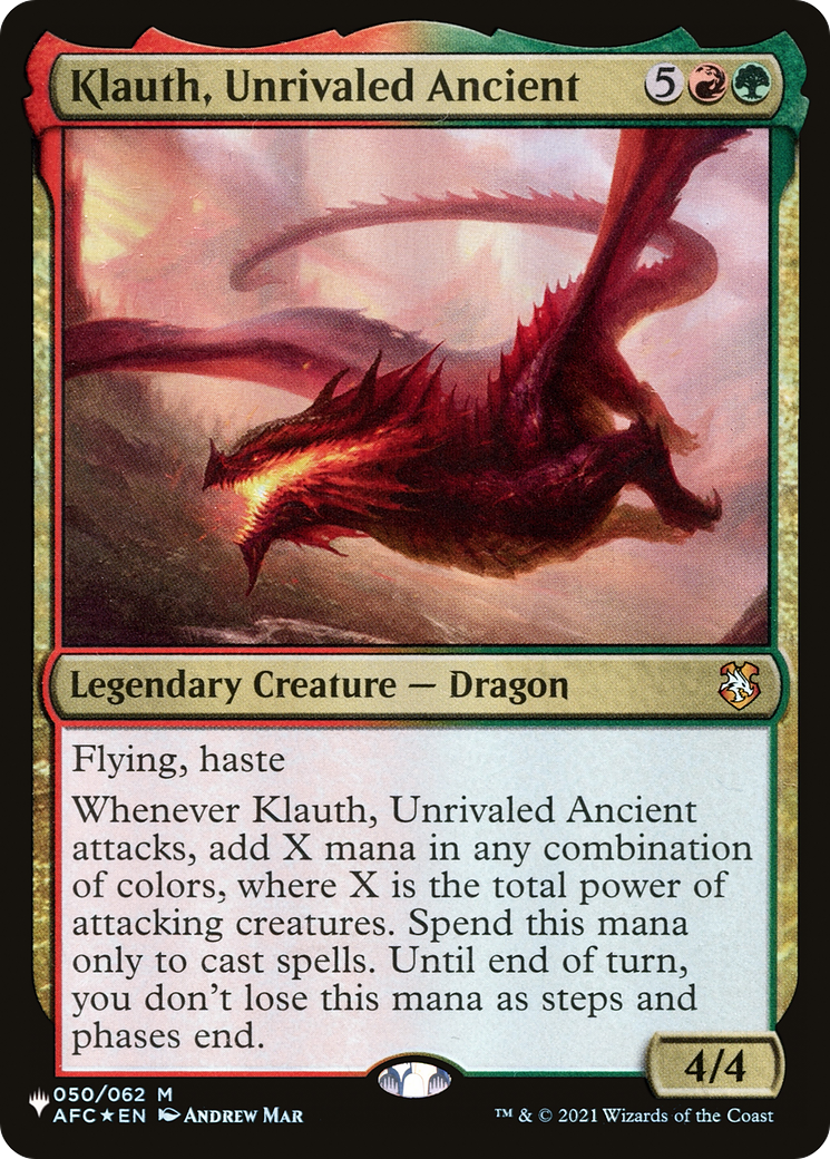 Klauth, Unrivaled Ancient [The List] | Galaxy Games LLC