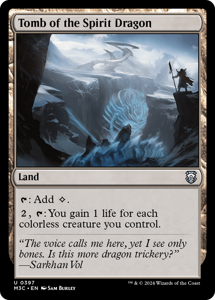 Tomb of the Spirit Dragon (Ripple Foil) [Modern Horizons 3 Commander] | Galaxy Games LLC