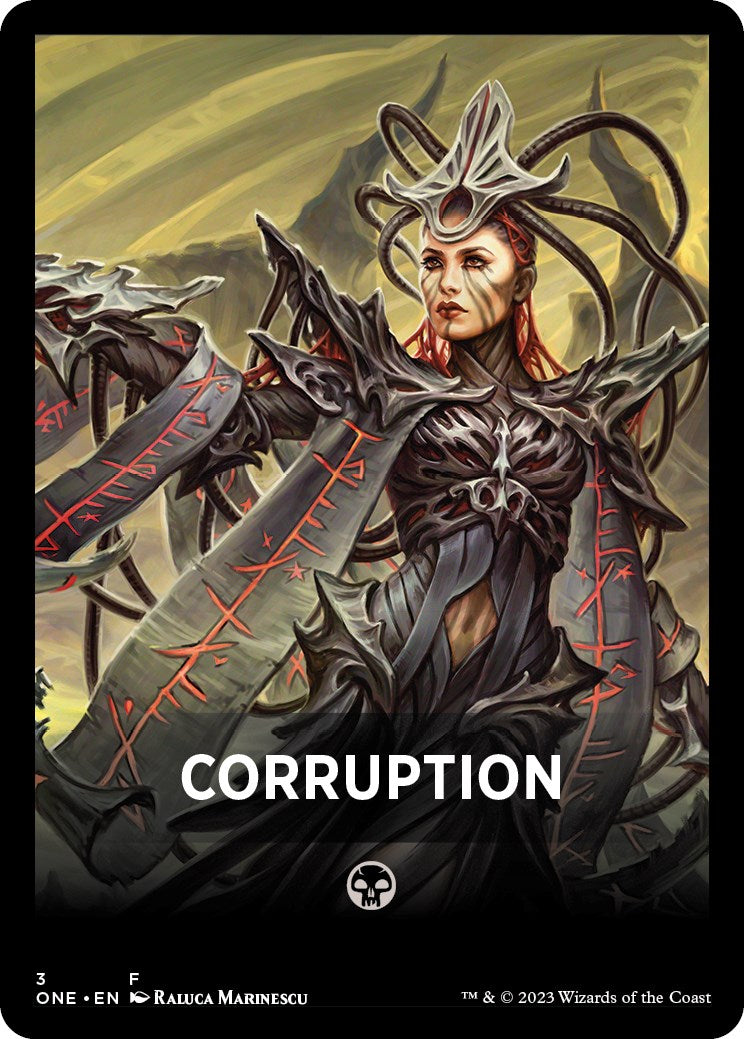 Corruption Theme Card [Phyrexia: All Will Be One Tokens] | Galaxy Games LLC