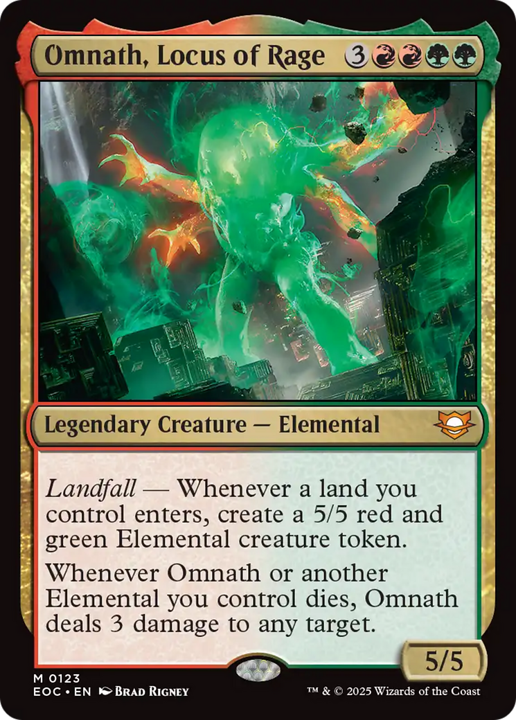 Omnath, Locus of Rage [Edge of Eternities Commander] | Galaxy Games LLC