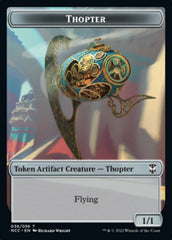 Thopter // Treasure (013) Double-Sided Token [Streets of New Capenna Commander Tokens] | Galaxy Games LLC