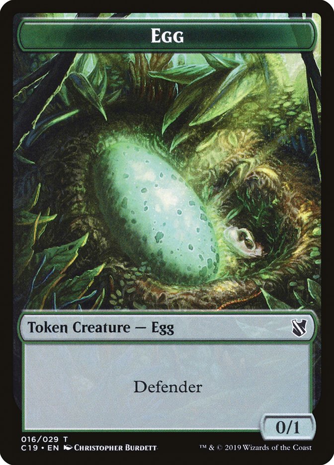 Centaur // Egg Double-Sided Token [Commander 2019 Tokens] | Galaxy Games LLC