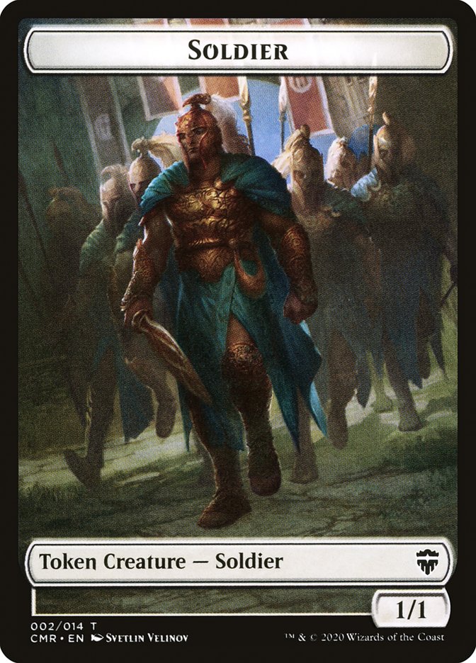 Angel // Soldier Double-Sided Token [Commander Legends Tokens] | Galaxy Games LLC