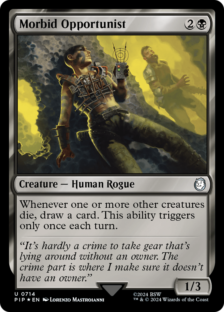 Morbid Opportunist (Surge Foil) [Fallout] | Galaxy Games LLC