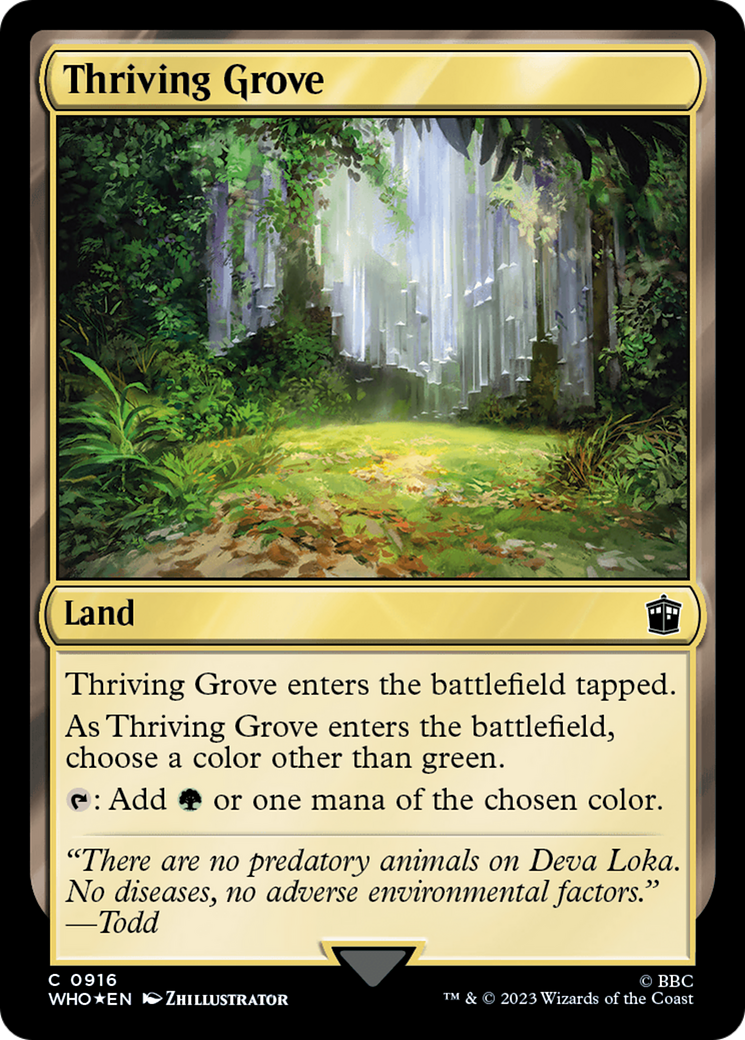 Thriving Grove (Surge Foil) [Doctor Who] | Galaxy Games LLC