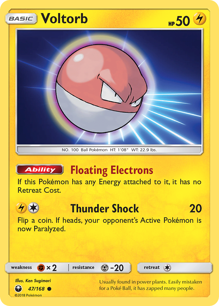 Voltorb (47/168) [Sun & Moon: Celestial Storm] | Galaxy Games LLC