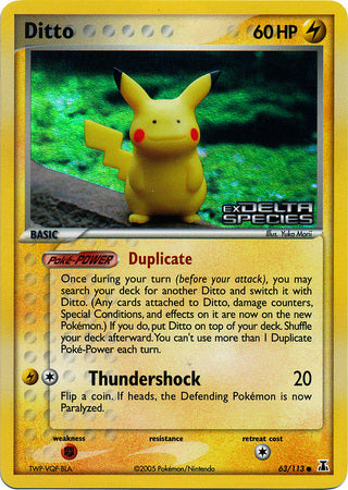 Ditto (63/113) (Stamped) [EX: Delta Species] | Galaxy Games LLC