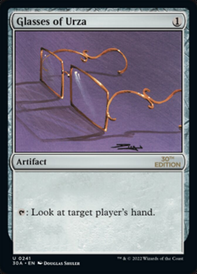 Glasses of Urza [30th Anniversary Edition] | Galaxy Games LLC