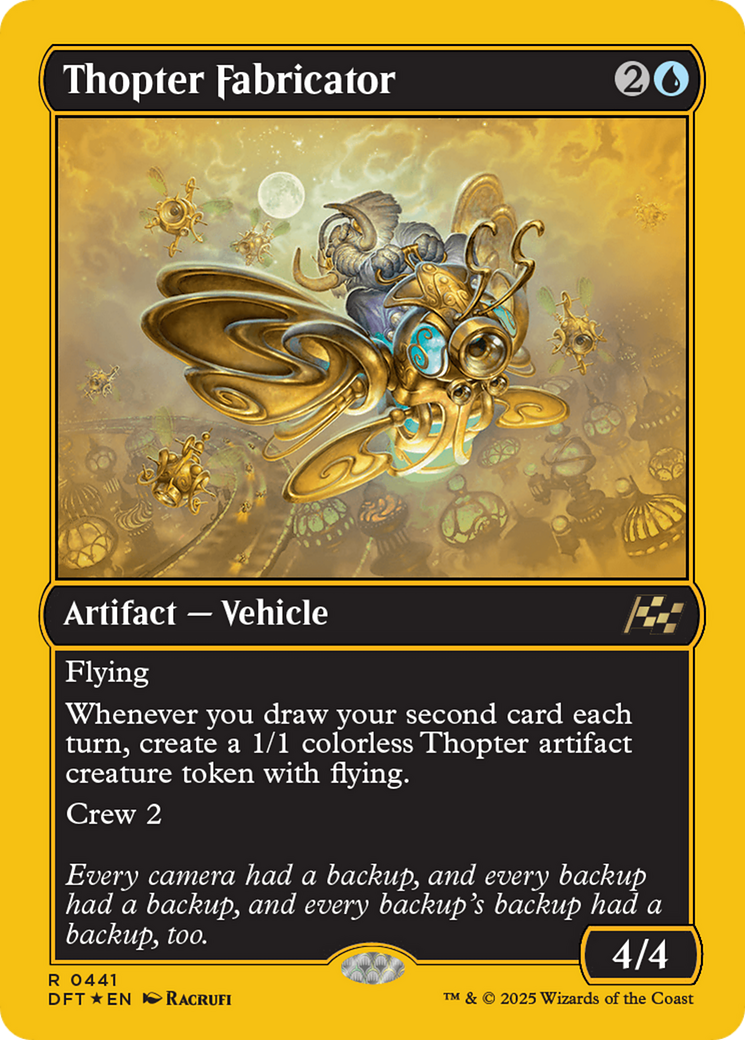 Thopter Fabricator (First-Place Foil) [Aetherdrift] | Galaxy Games LLC