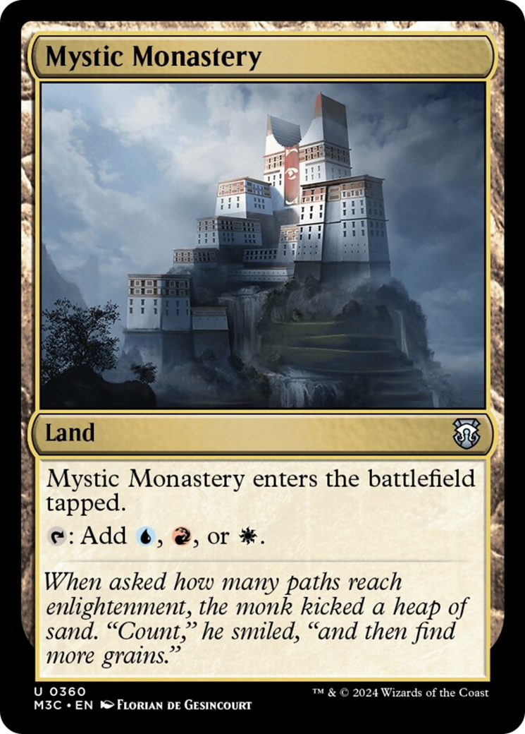 Mystic Monastery (Ripple Foil) [Modern Horizons 3 Commander] | Galaxy Games LLC