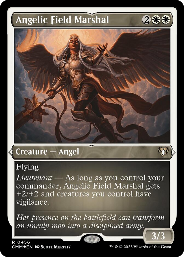 Angelic Field Marshal (Foil Etched) [Commander Masters] | Galaxy Games LLC