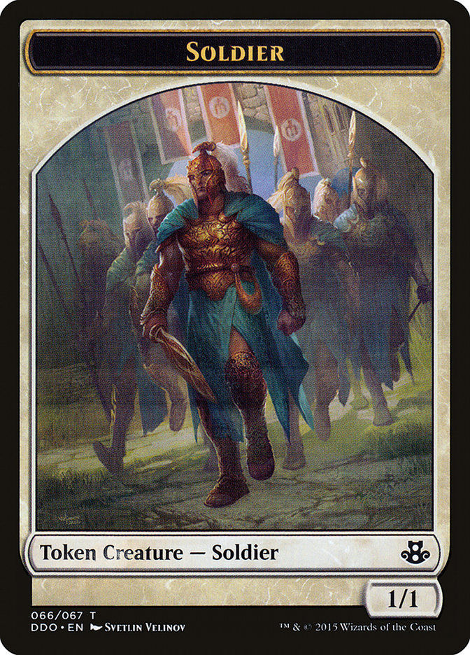 Soldier Token [Duel Decks: Elspeth vs. Kiora] | Galaxy Games LLC