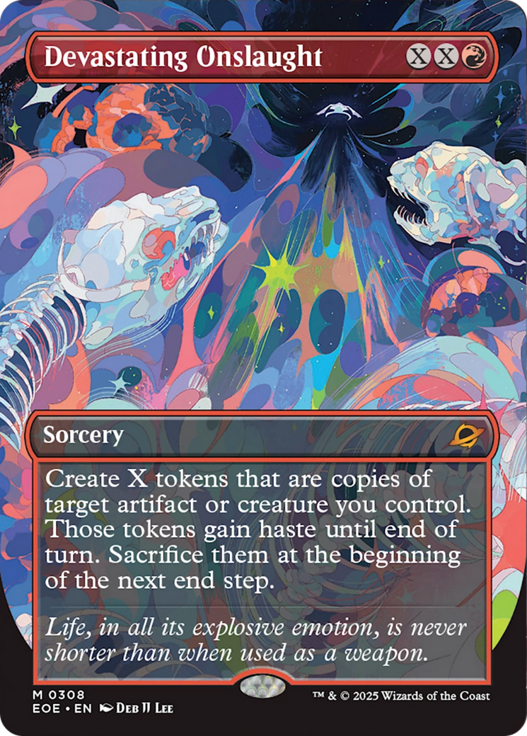 Devastating Onslaught (Borderless) [Edge of Eternities] | Galaxy Games LLC