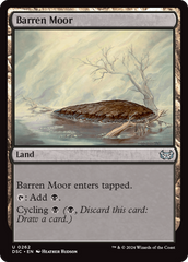 Barren Moor [Duskmourn: House of Horror Commander] | Galaxy Games LLC