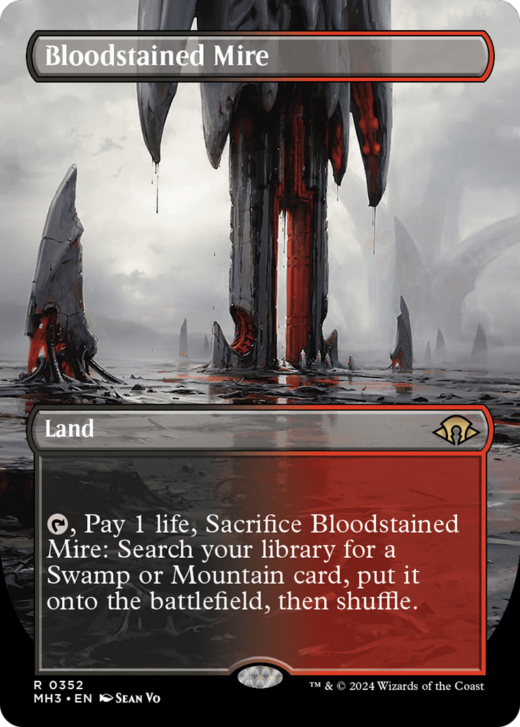 Bloodstained Mire (Borderless) [Modern Horizons 3] | Galaxy Games LLC