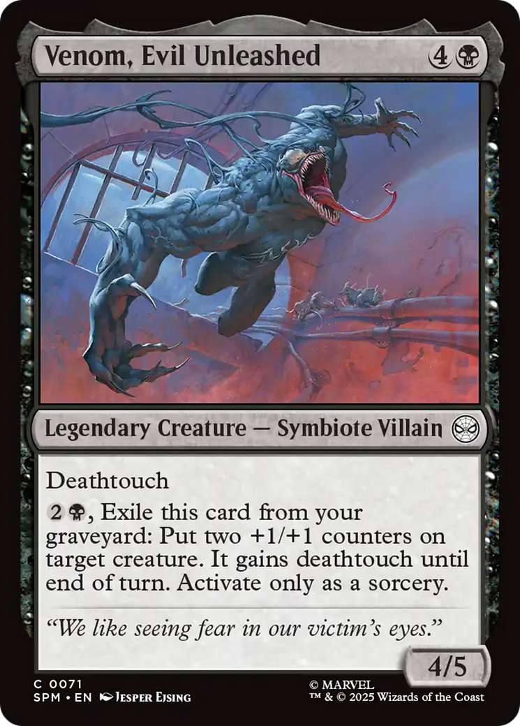Venom, Evil Unleashed [Marvel's Spider-Man] | Galaxy Games LLC