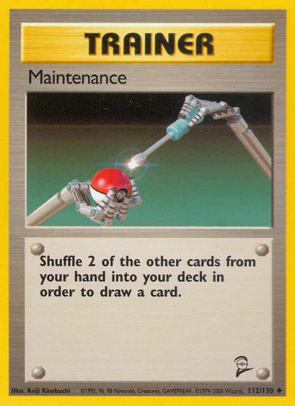 Maintenance (112/130) [Base Set 2] | Galaxy Games LLC