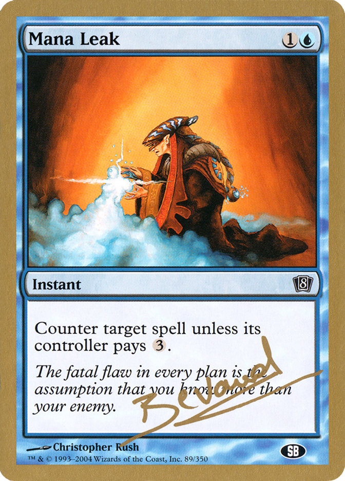 Mana Leak (Manuel Bevand) (SB) [World Championship Decks 2004] | Galaxy Games LLC