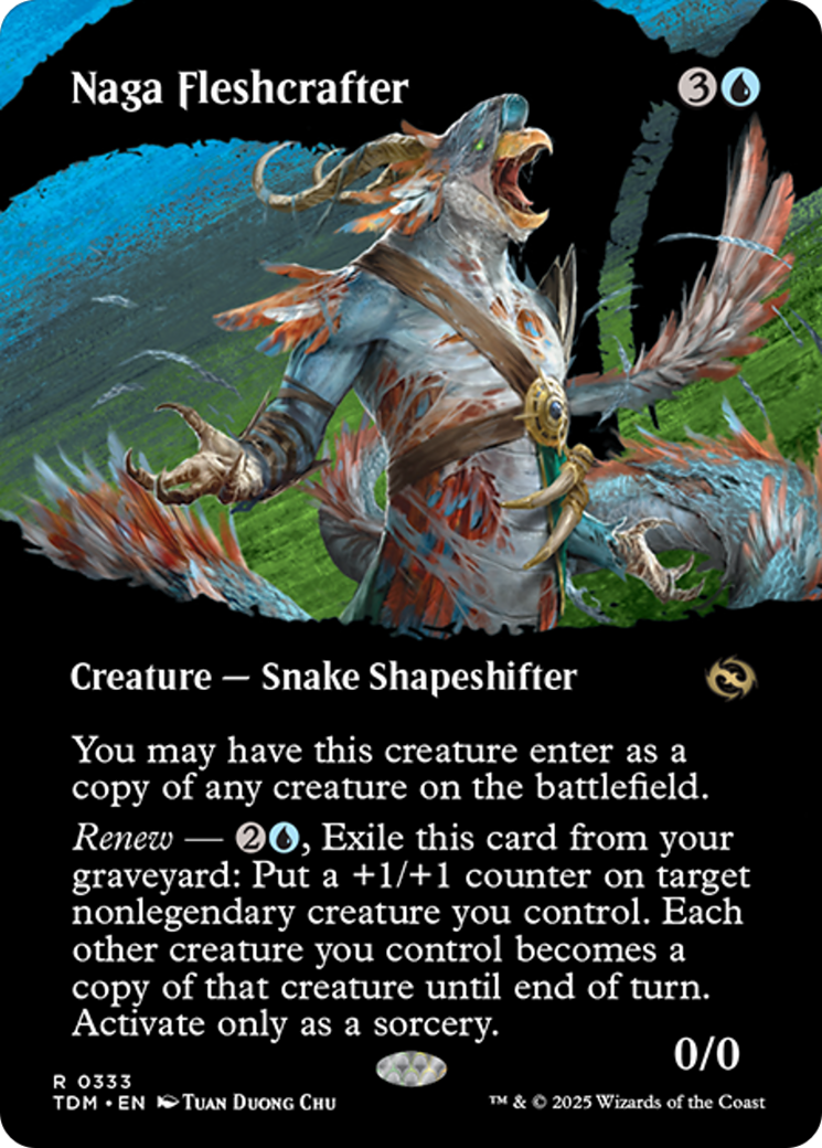 Naga Fleshcrafter (Borderless) [Tarkir: Dragonstorm] | Galaxy Games LLC