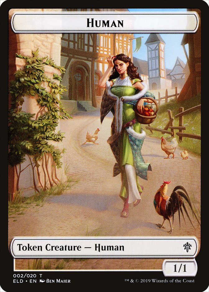 Human // Clue Double-Sided Token [Pioneer Challenger Decks 2022] | Galaxy Games LLC