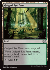 Golgari Rot Farm [Duskmourn: House of Horror Commander] | Galaxy Games LLC